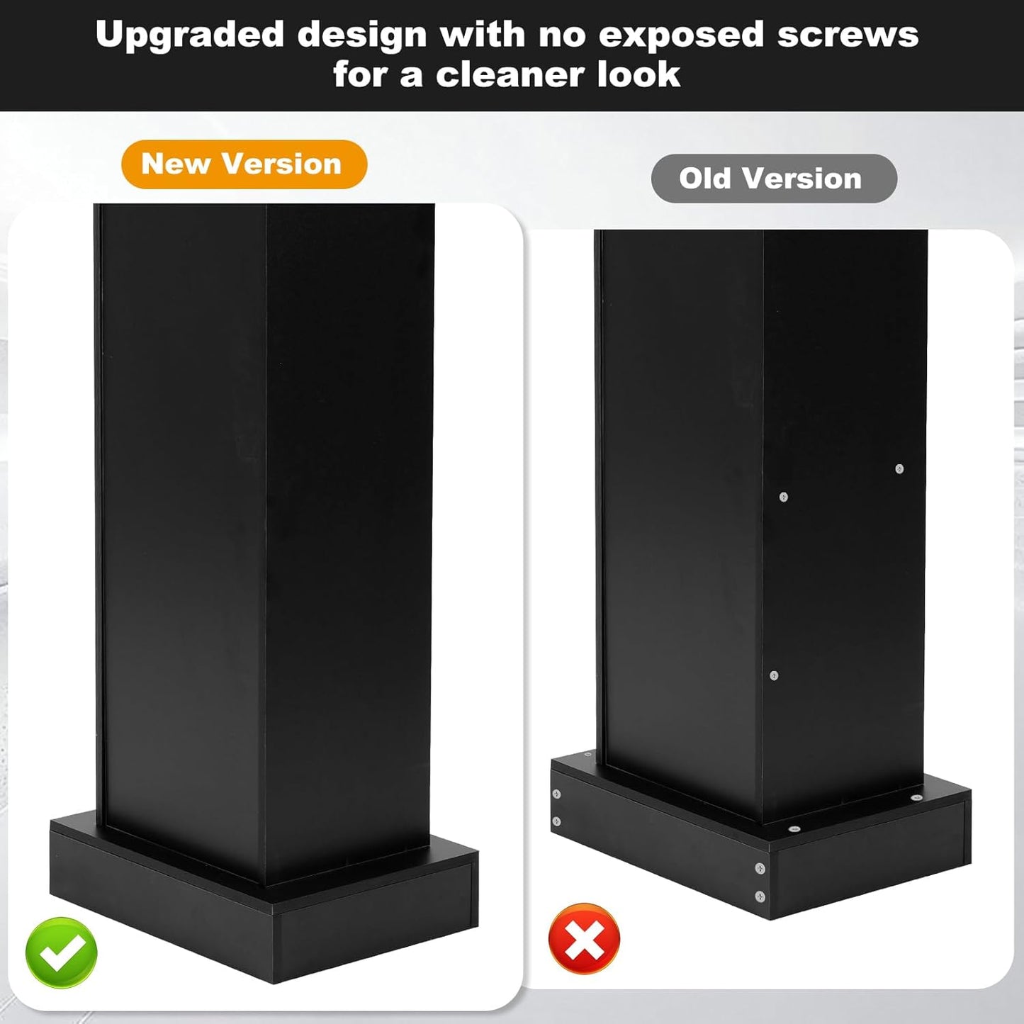 Wooden Black Pulpit for Lecture Wedding Speech Farmhouse Podium Stand for Lectern Presentation Church Classroom
