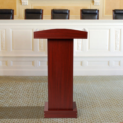 BEQUZON Wooden Podium Stand for Lectern Presentation Church Classroom(24''W x 41''H)